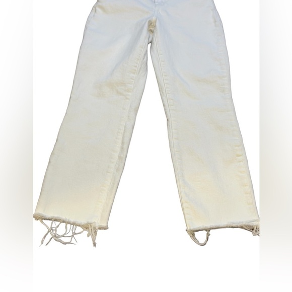 L’AGENCE High Rise cropped Slim White Denim Size 24 - Picture 10 of 11